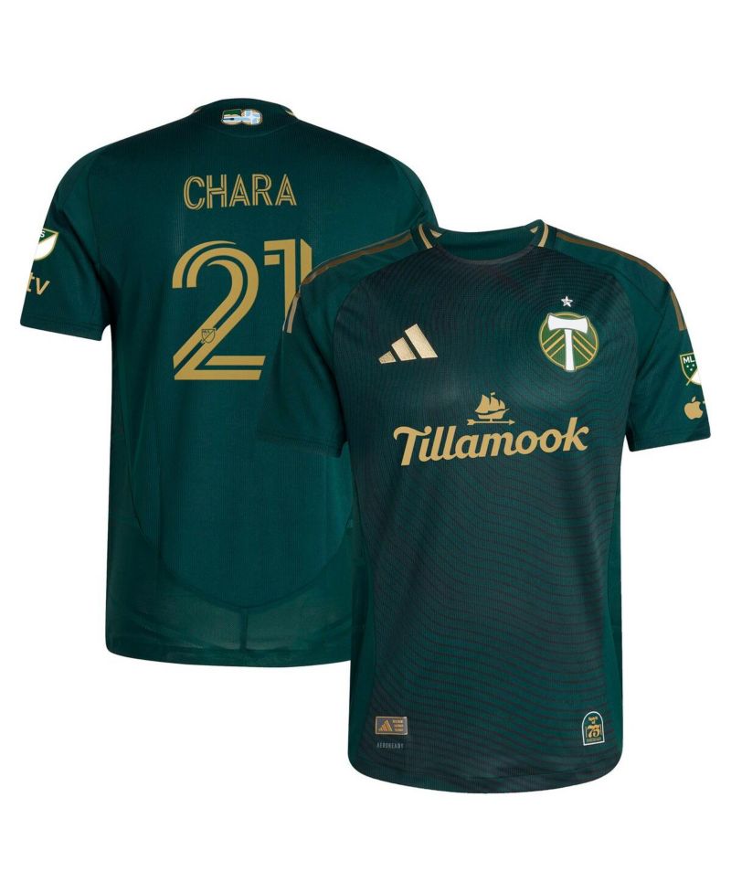 Men's Diego Chara Green Portland Timbers 2025 Forever Green Gold Authentic Player Jersey