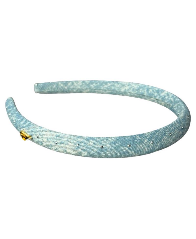 Women's Classic Thin Padded Headband - Light Wash Stars
