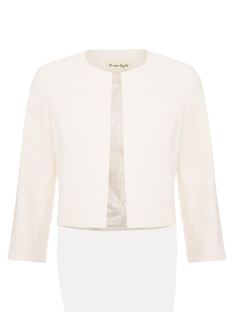 Women's Tailored Cropped Round Neck Jacket