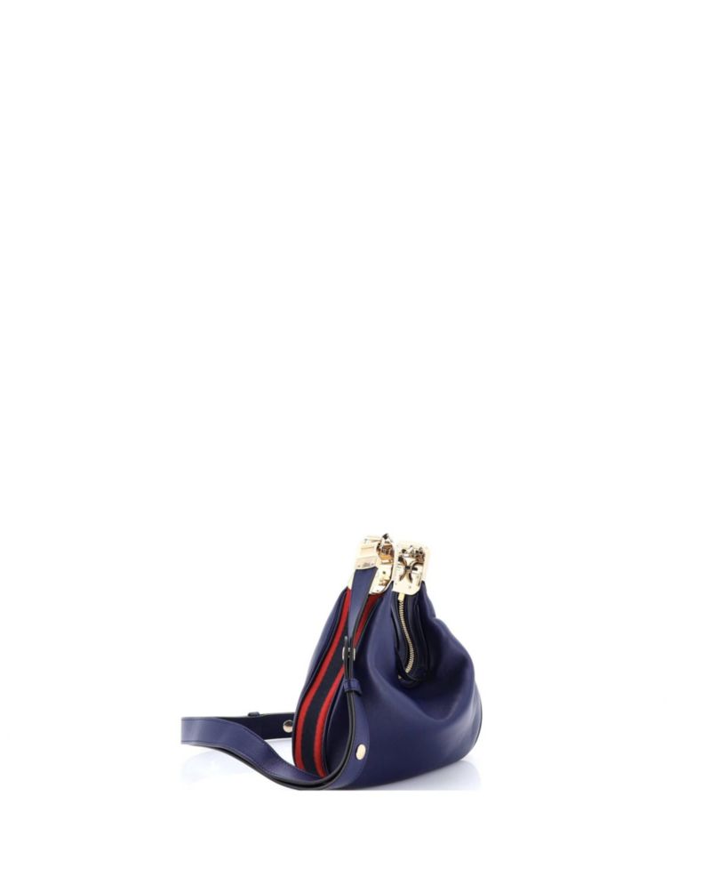 Small Attache Shoulder Bag Leather