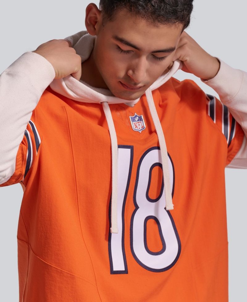 Men's Caleb Williams Orange Chicago Bears Alternate Vapor F.U.S.E. Elite Jersey