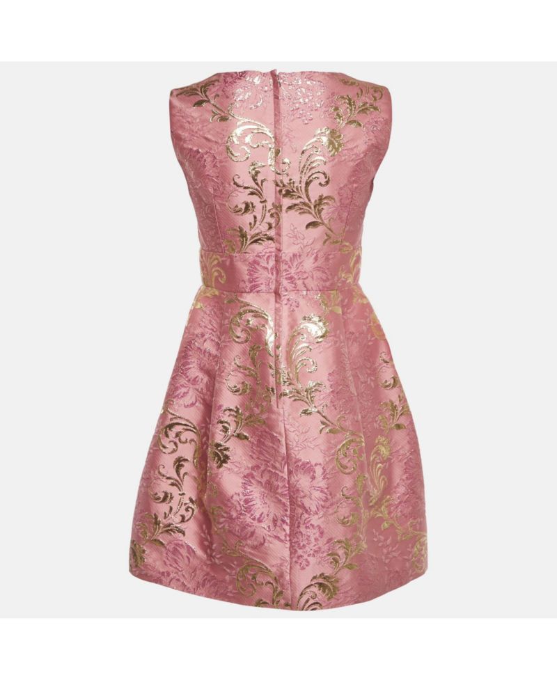Women's Brocade Sleeveless Mini Dress