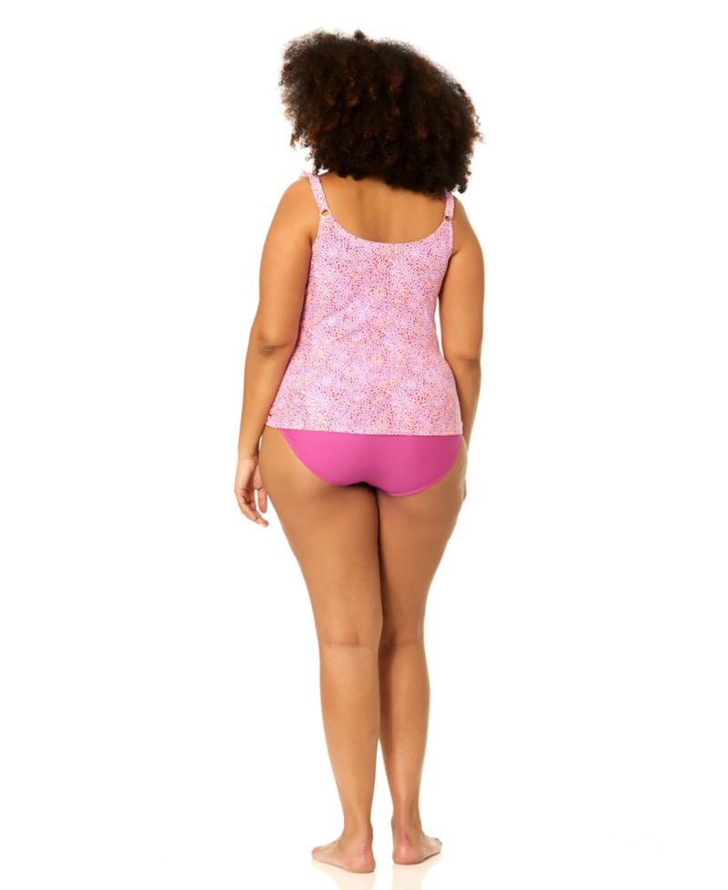 Plus Size Andressa V-Neck Swim Tankini Top and Bottoms