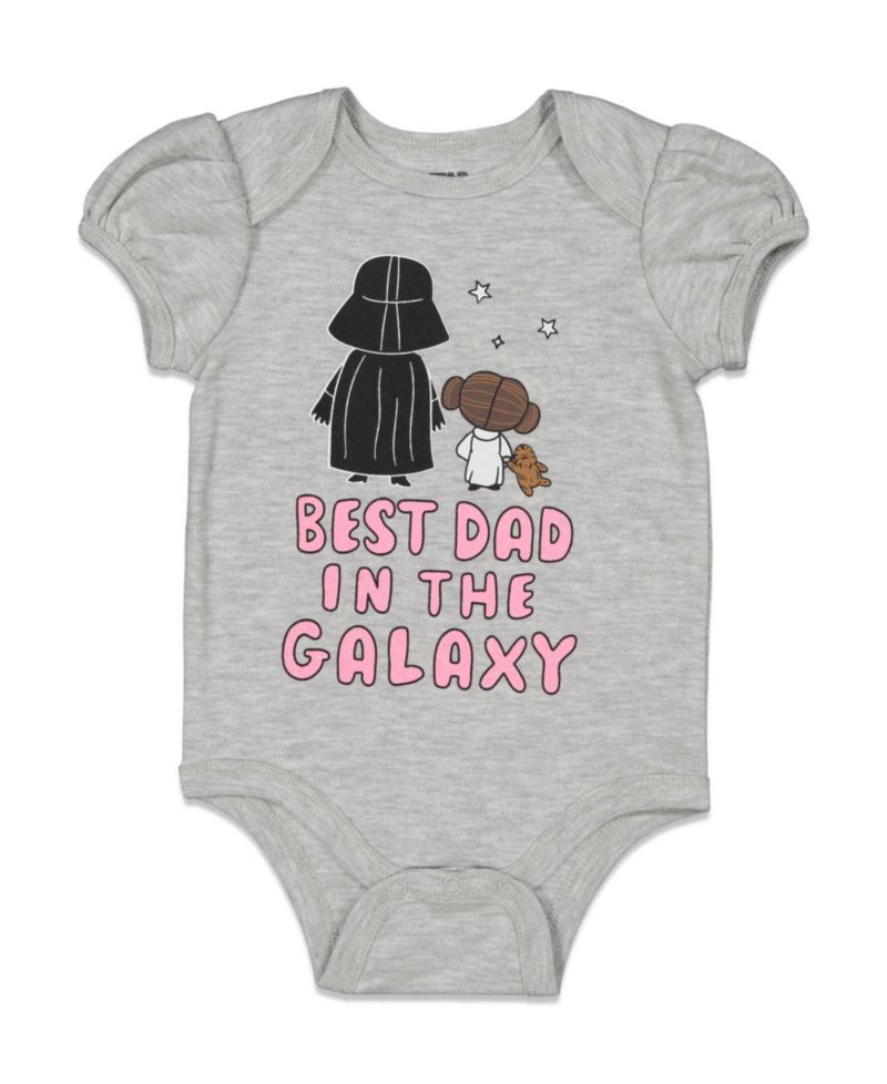 Baby Girls Darth Vader Short Sleeve Bodysuit