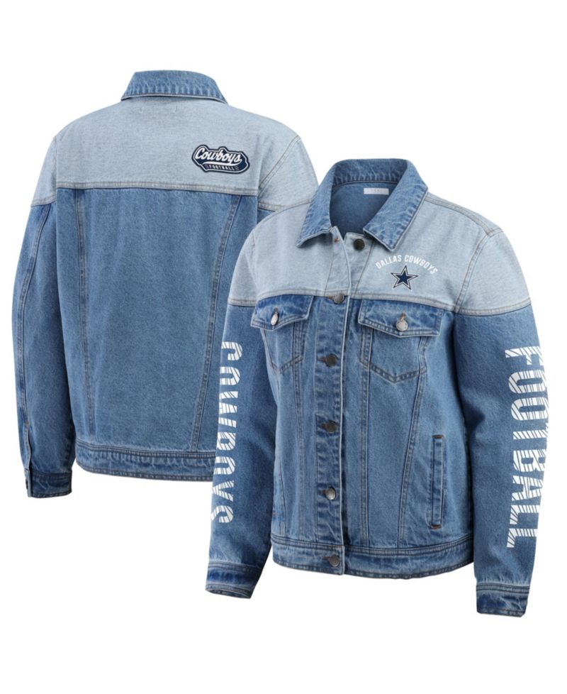 Women's Dallas Cowboys Full-Button Denim Jacket