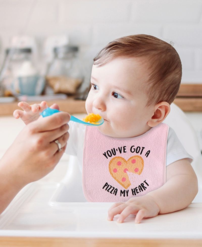 Cotton Feeding Baby Bib, 8pk Girls