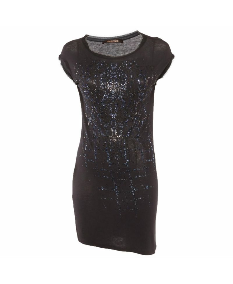 Women's Beaded Raw-Edge Knit Tunic