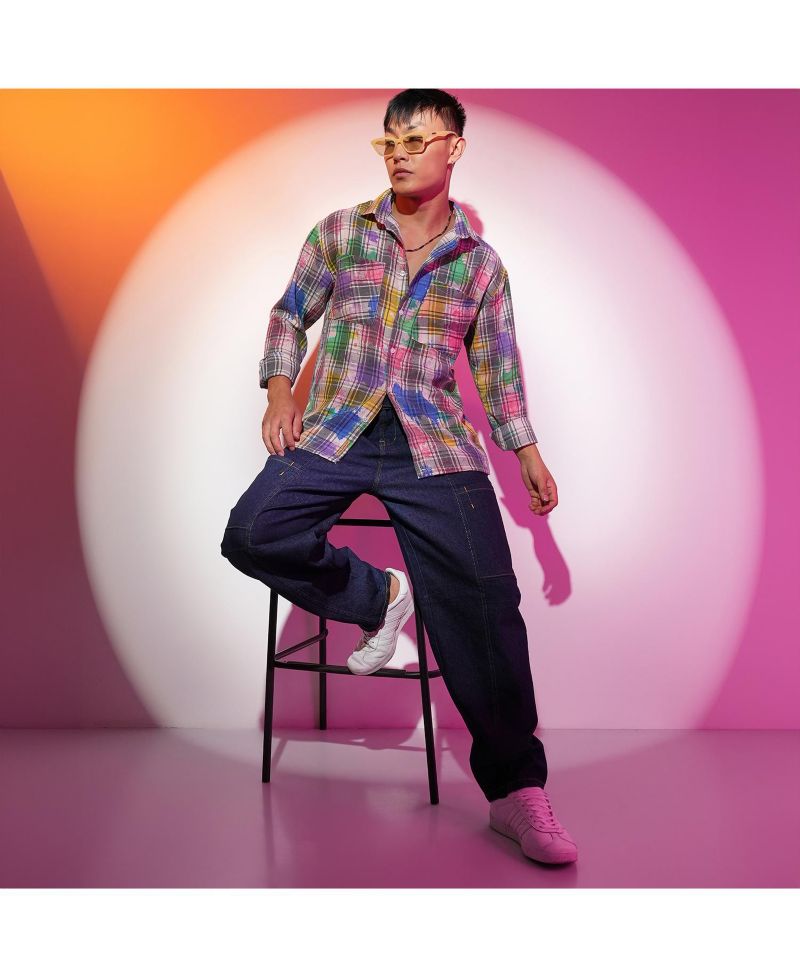 Heathered-Buffalo Check Shirt