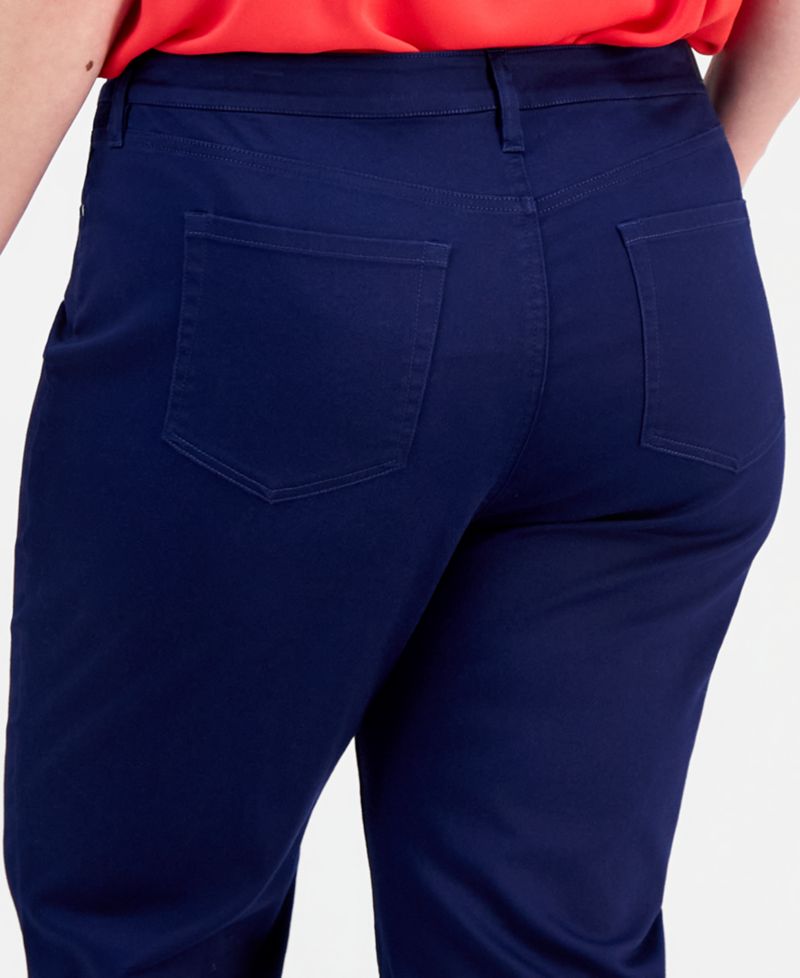 Plus Size Lexington High Rise Crop Straight Leg Jeans