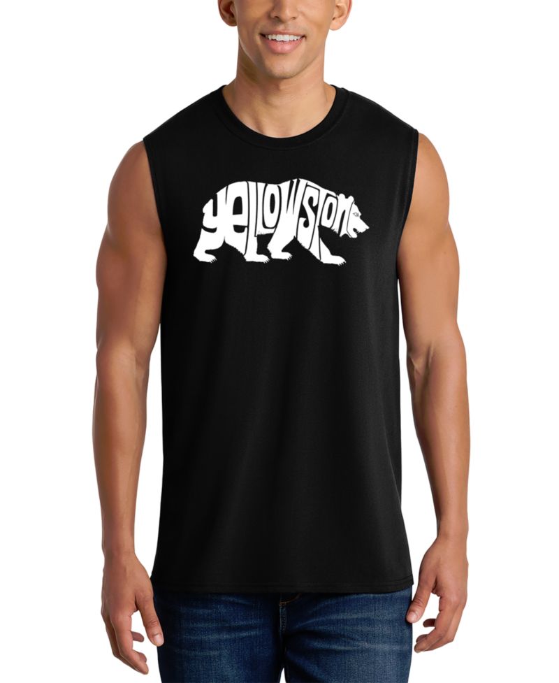 Men's Yellowstone Word Art Graphic Tank Top