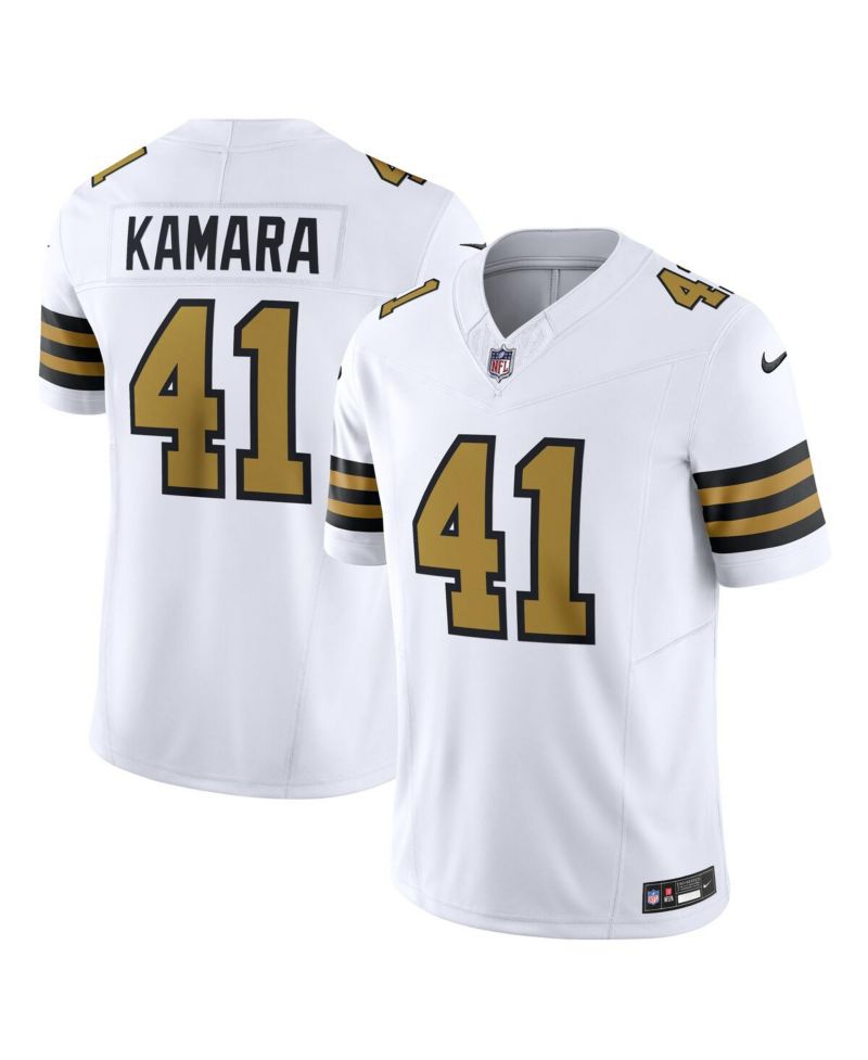 Men's Alvin Kamara White New Orleans Saints Alternate Vapor F.U.S.E. Limited Jersey