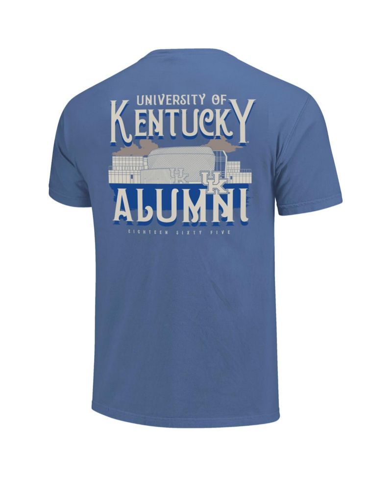 Men's and Women's Royal Kentucky Wildcats Comfort Colors Campus Alumni T-Shirt