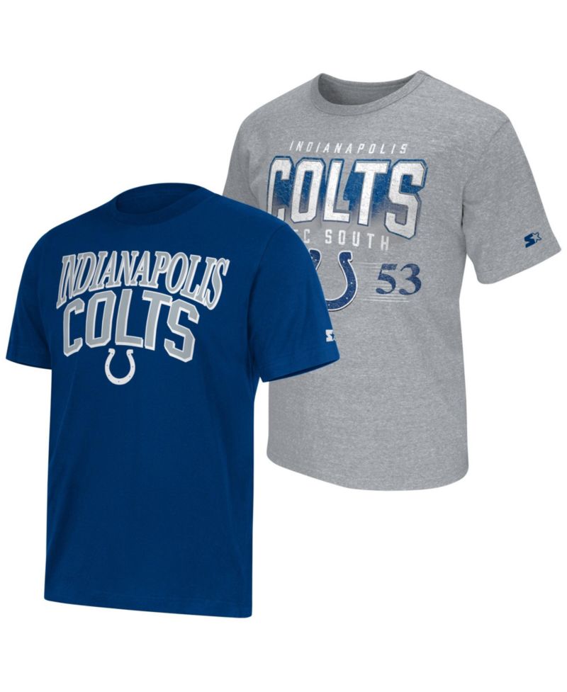 Men's 2-pack Royal/Gray Indianapolis Colts Logo T-Shirt