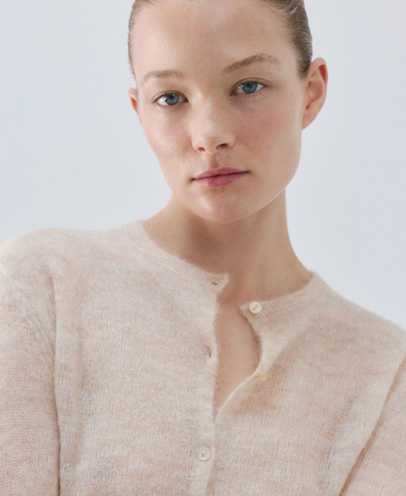 Women's Short Wool Cardigan