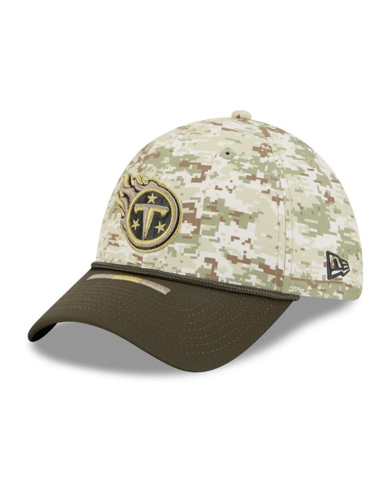 Men's Camo/Dark Green Tennessee Titans 2025 Salute to Service 39THIRTY Flex Hat