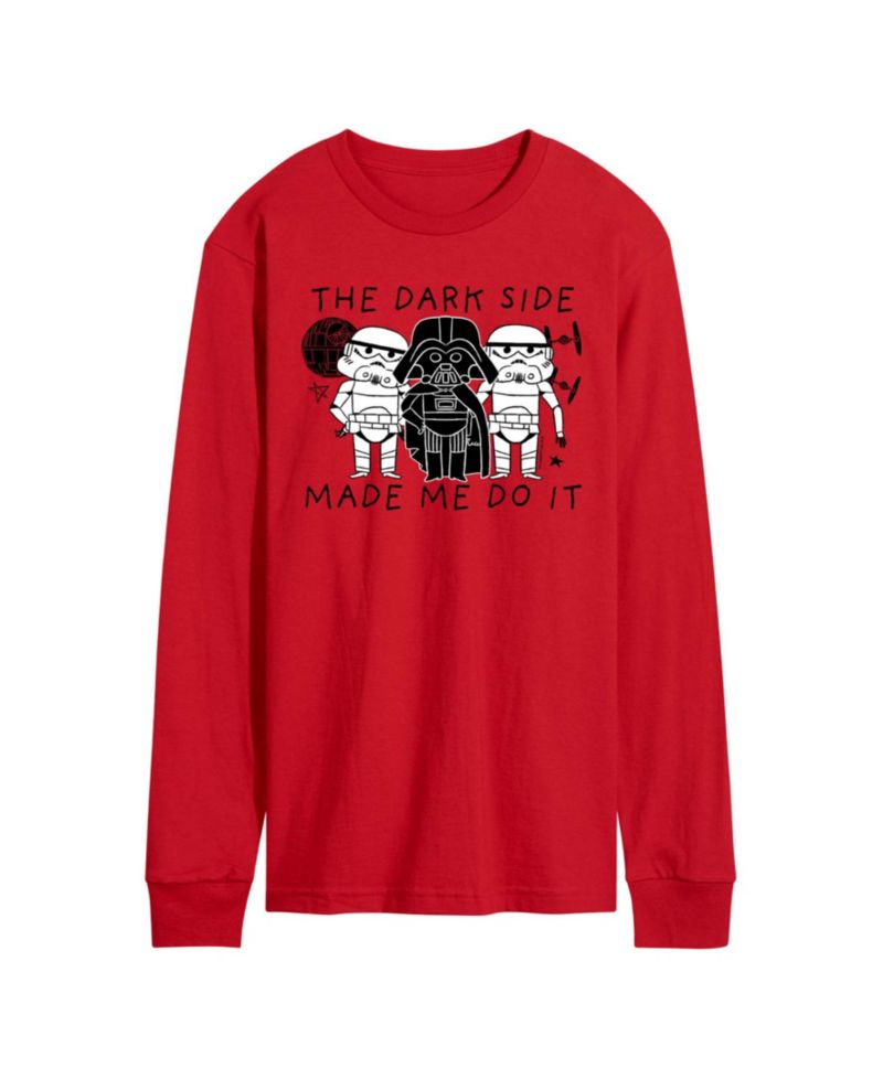 Men's The Dark Side Made Me Do It Long-Sleeve Graphic T-Shirt