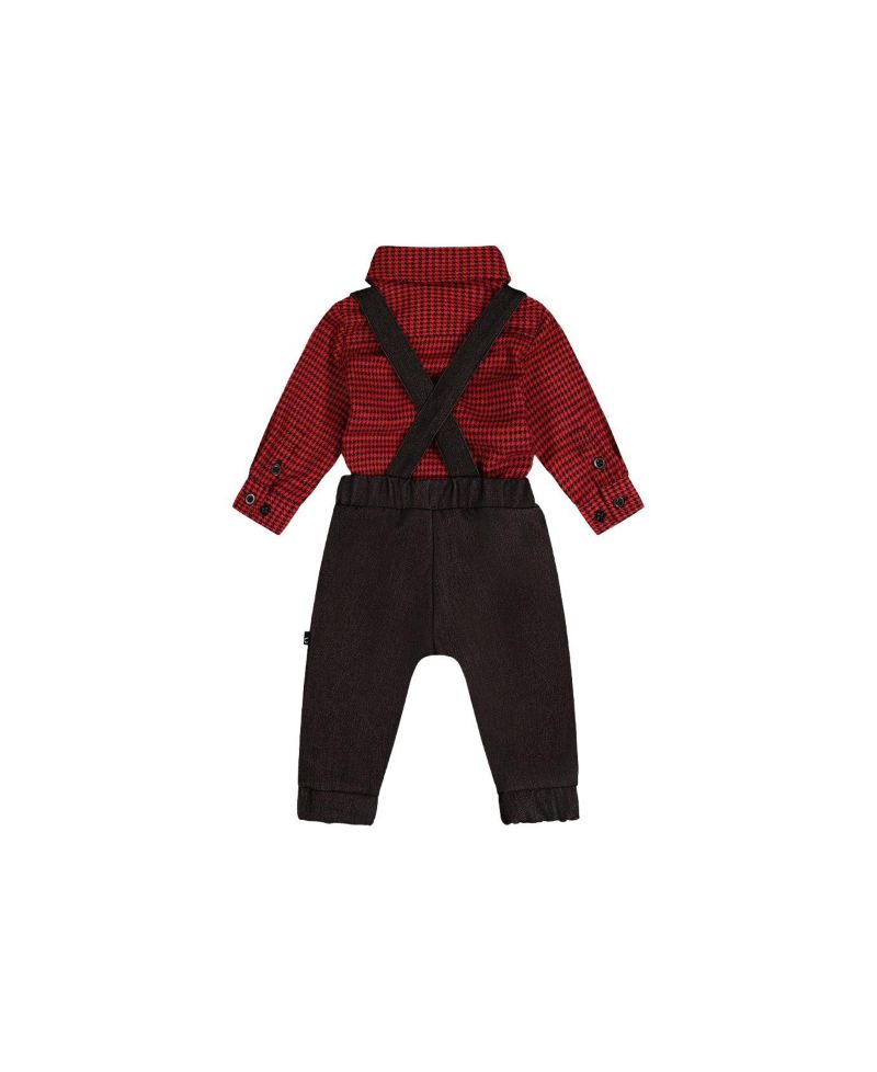 Baby Boys (3M-24M) Houndstooth Top and Pants Set
