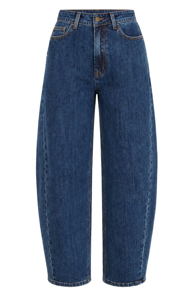 Women's Denim Barrel Relaxed Fit Jeans