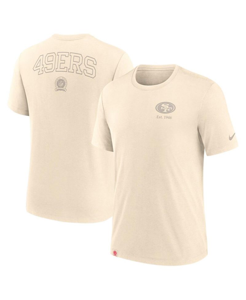 Men's Cream San Francisco 49ers Glory Tri-Blend T-Shirt