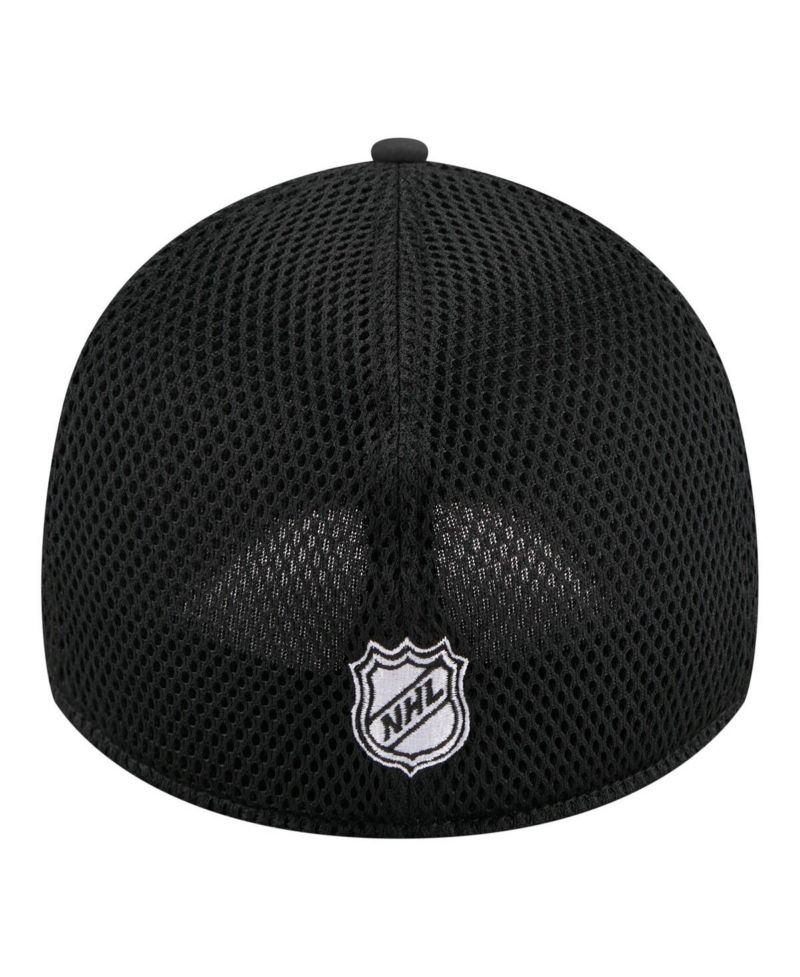 Men's Black San Jose Sharks Logo 39THIRTY Flex Hat