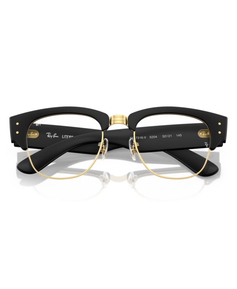 Unisex Square Innovative Material RB7316V Mega Clubmaster Optics Liteforce Eyeglasses