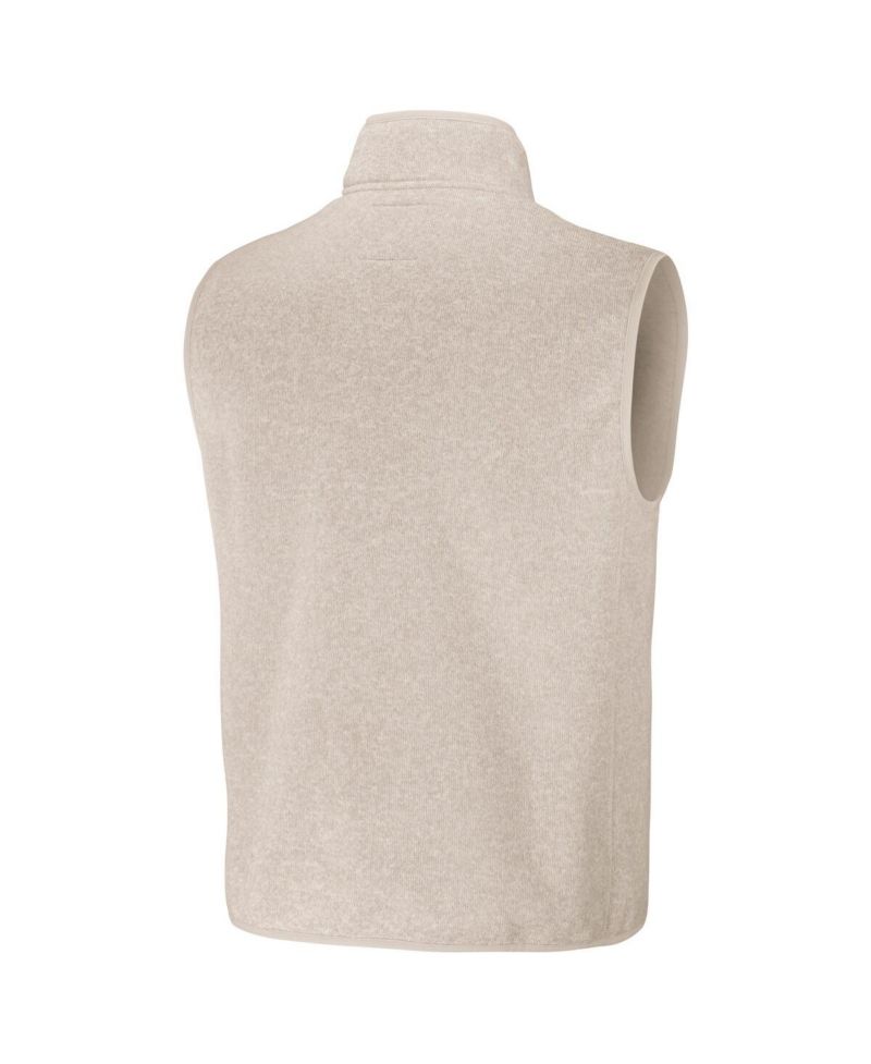 Men's NFL x Darius Rucker Collection by Oatmeal Las Vegas Raiders Full-Zip Sweater Vest