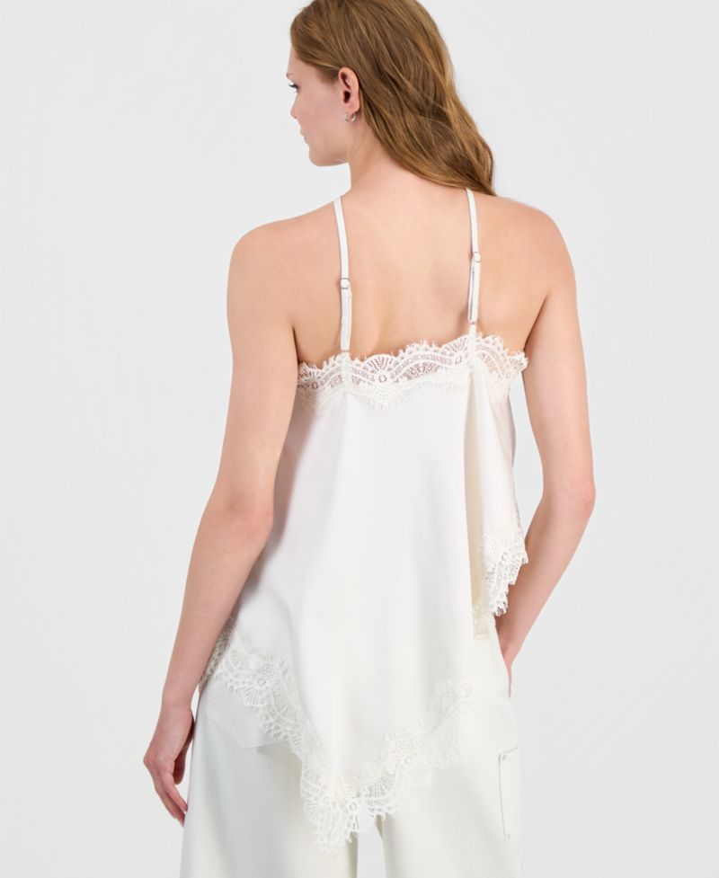 Women's Asymmetrical Satin Top