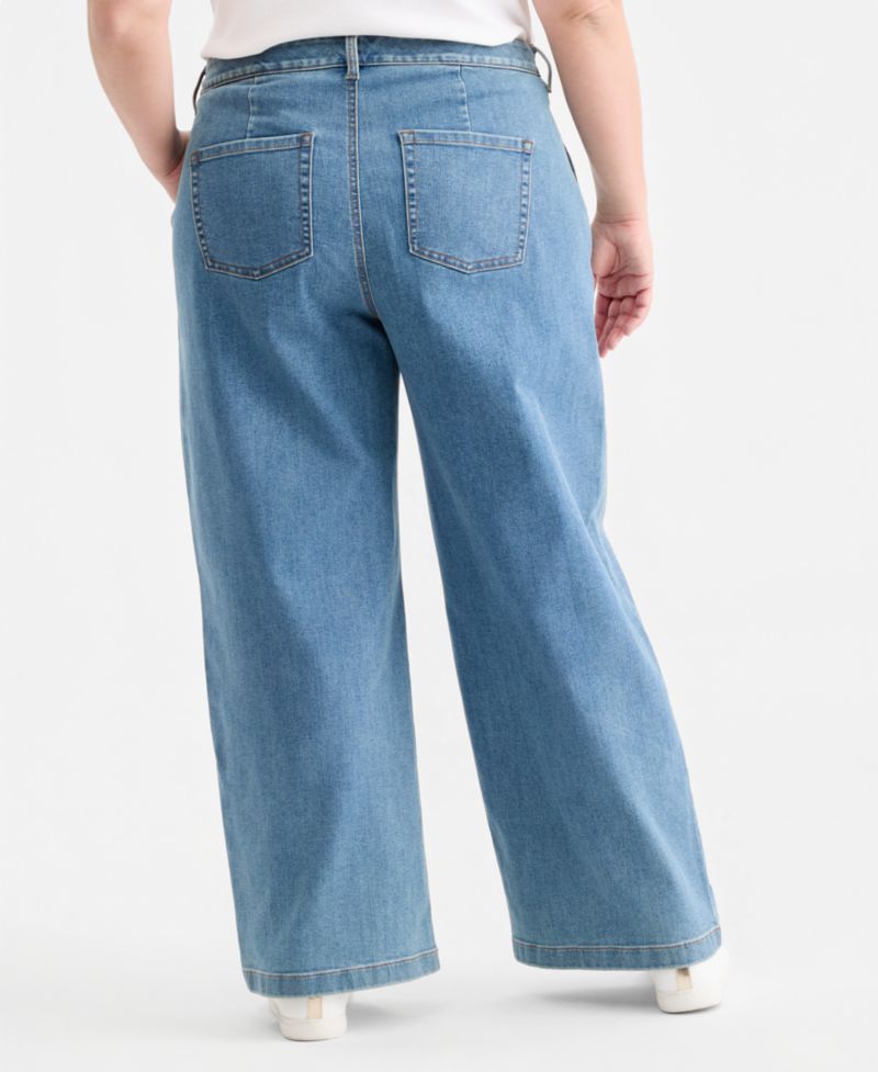 Women's High-Rise Wide-Leg Jeans