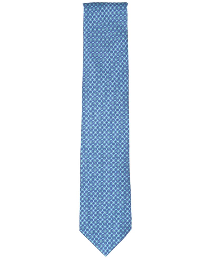 Men's Huntington Geometric Pattern Silk Tie