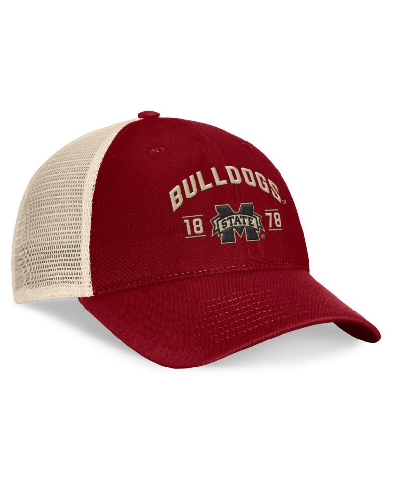 Men's Maroon Mississippi State Bulldogs Heritage Waylon Trucker Adjustable Hat