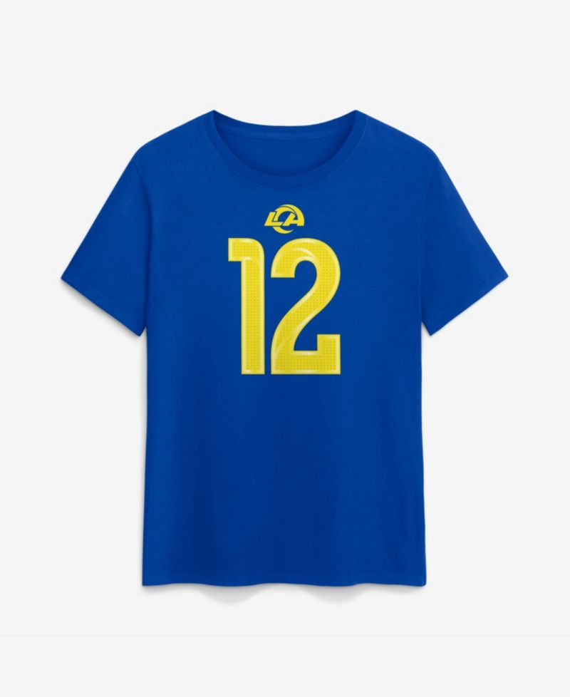 Women's Puka Nacua Royal Los Angeles Rams Name & Number T-Shirt