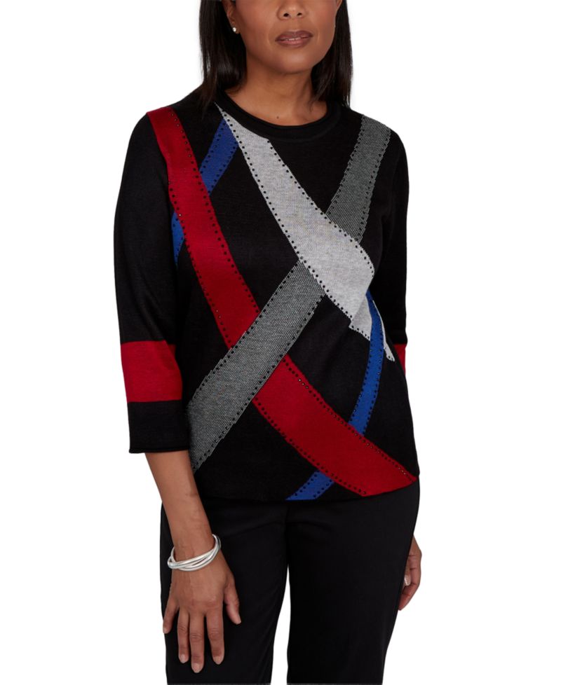 Women's SWEATR 3/4-Sleeve Crewneck Sweater