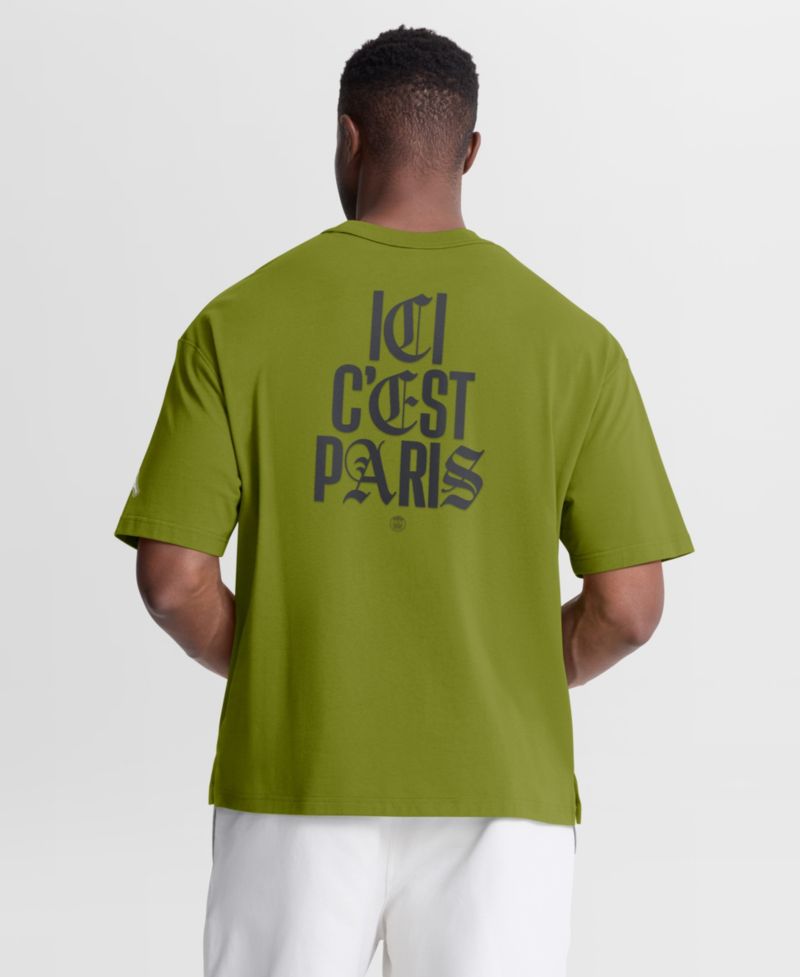 Men's Paris Saint-Germain Type Play Oversized Puff-Detail T-Shirt