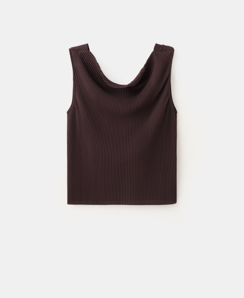 Women's Bead Detail At The Back Textured Top