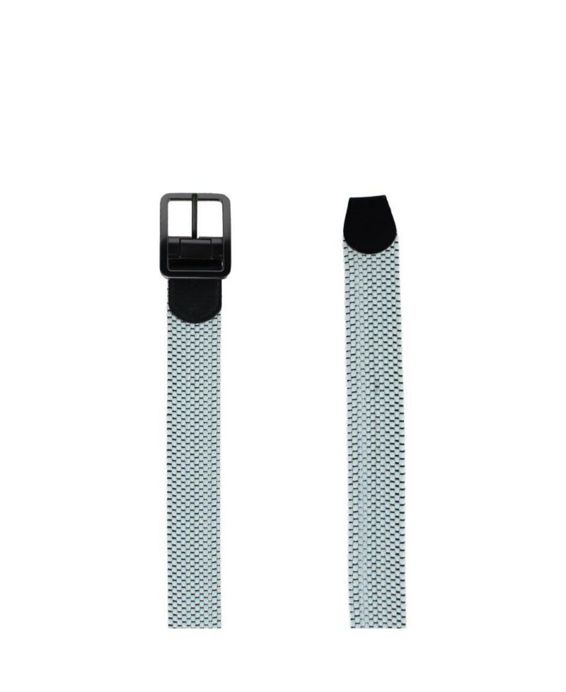 Big & Tall Alejandro Black and White Reversible Braided Golf Belt