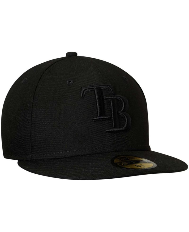 Men's Black Tampa Bay Rays Primary Logo Basic 59FIFTY Fitted Hat