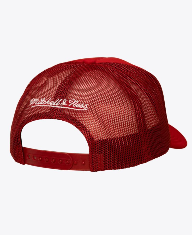 Men's Red New Jersey Devils Head Coach Trucker Adjustable Hat