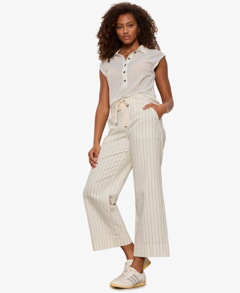 Petite Lily Wide-Leg Cropped Pants