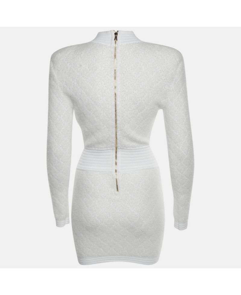 Women's Knit Mohair Blend Bodycon Mini Dress