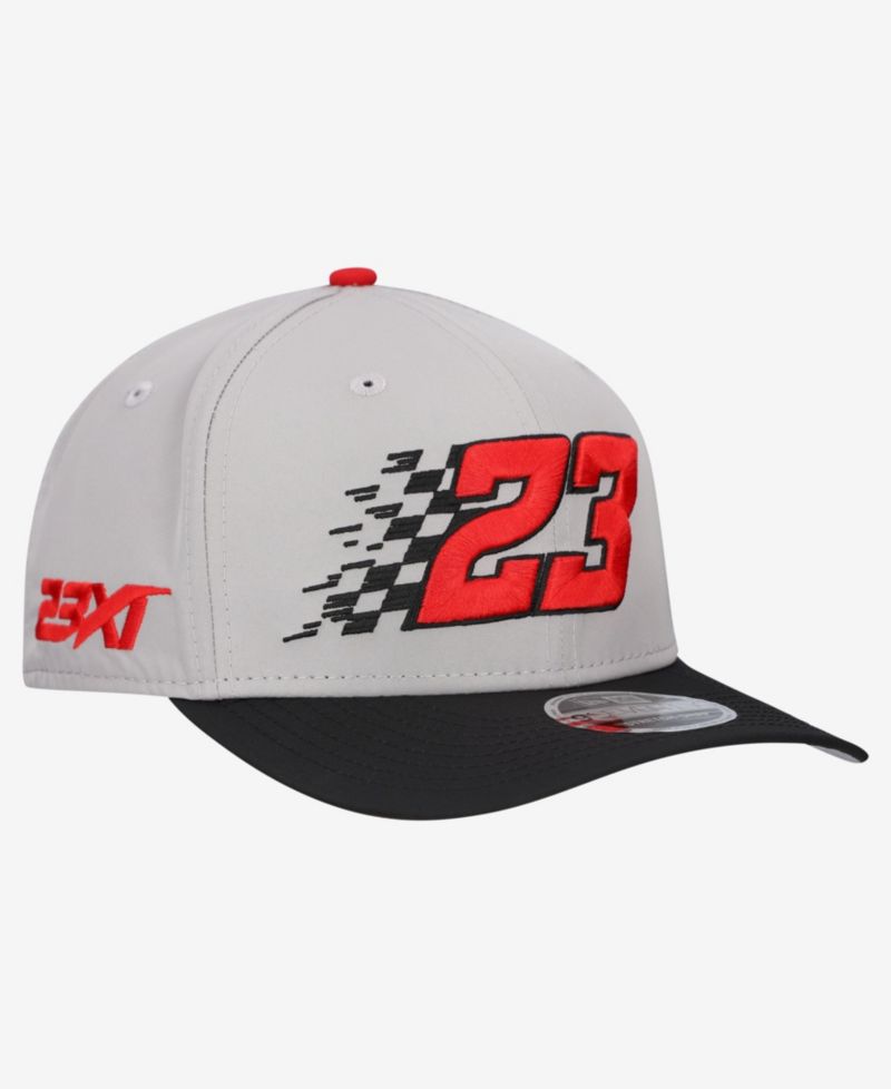 Men's Gray Bubba Wallace Checkered 9SEVENTY Adjustable Hat