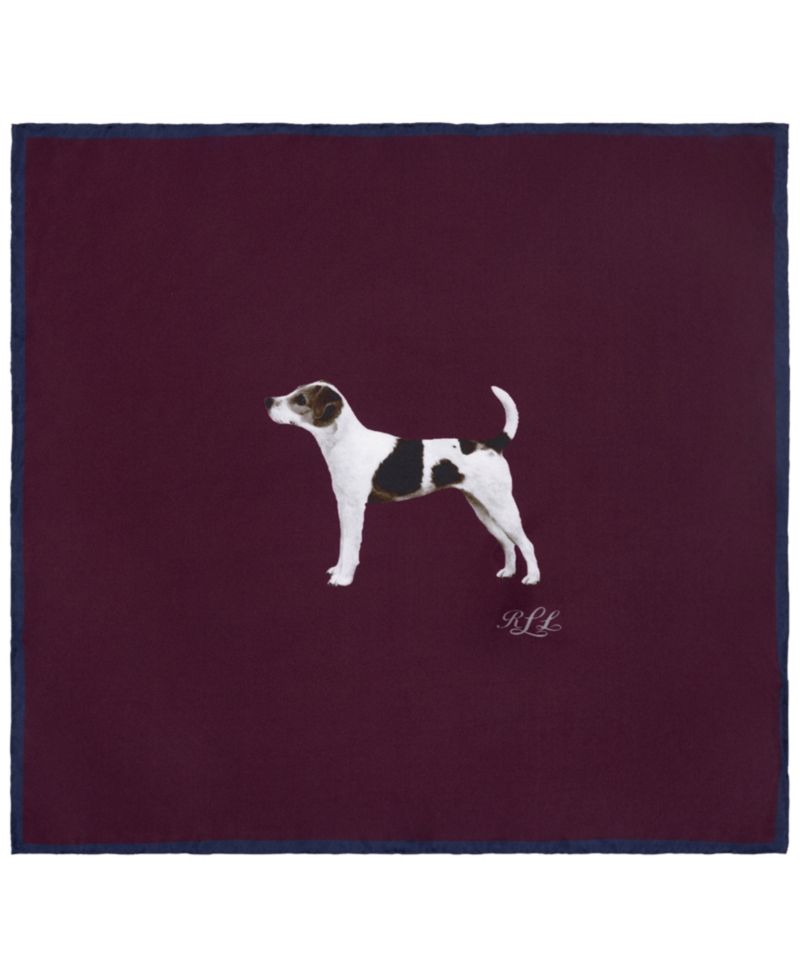 Dog Conversational Small Square Scarf