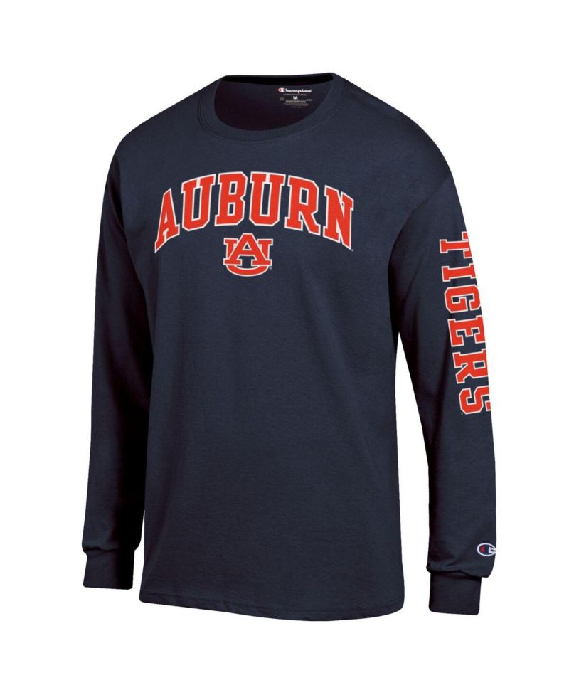 Men's Orange Auburn Tigers Arch Over Logo 2-Hit Long Sleeve T-Shirt