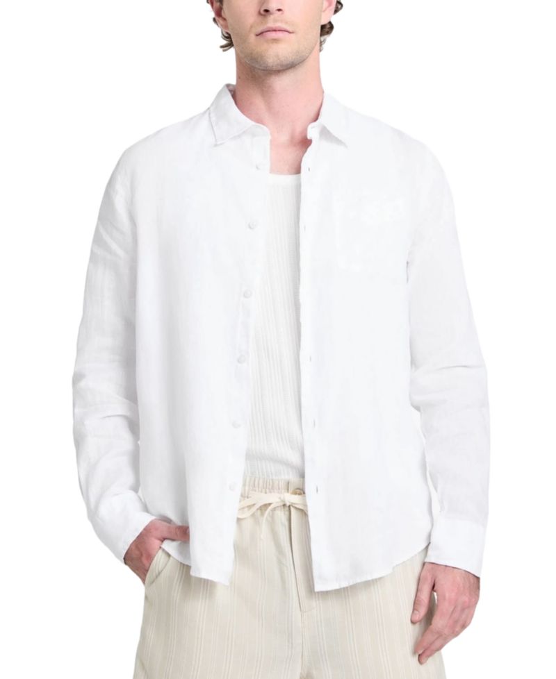 Men's Napa Relaxed-Fit Textured Button-Down Shirt