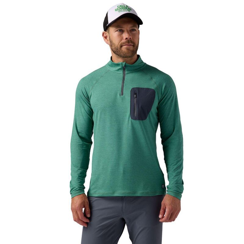 Men's Destination 1/4-Zip Top Performance Shirts Long Sleeve