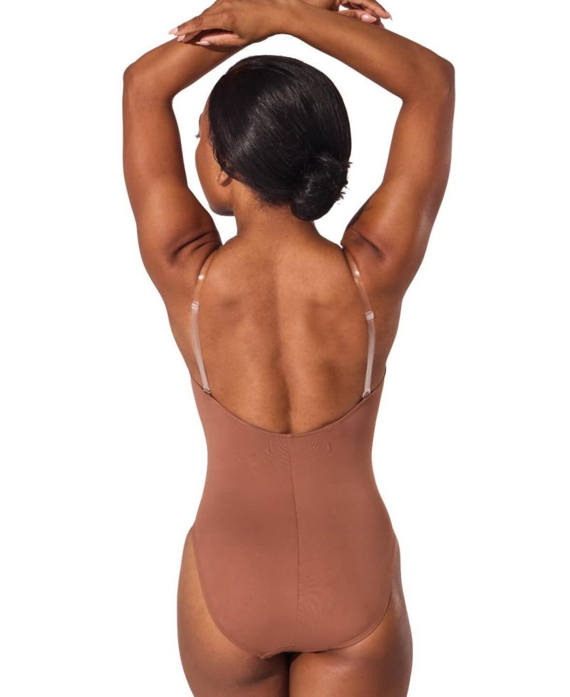 Women's Camisole Leotard w/ Clear Transition Straps