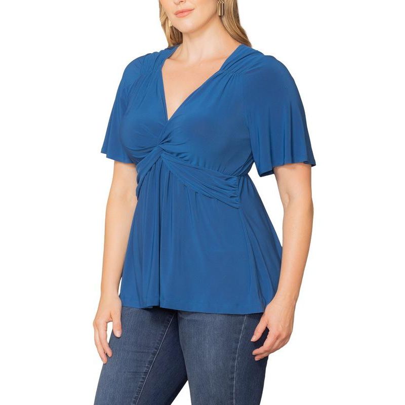 Plus Size Abby Twist Front Top
