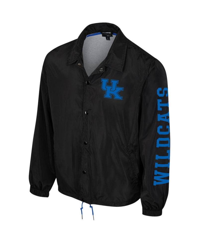 Men's and Women's Black Kentucky Wildcats Coaches Full-Snap Jacket