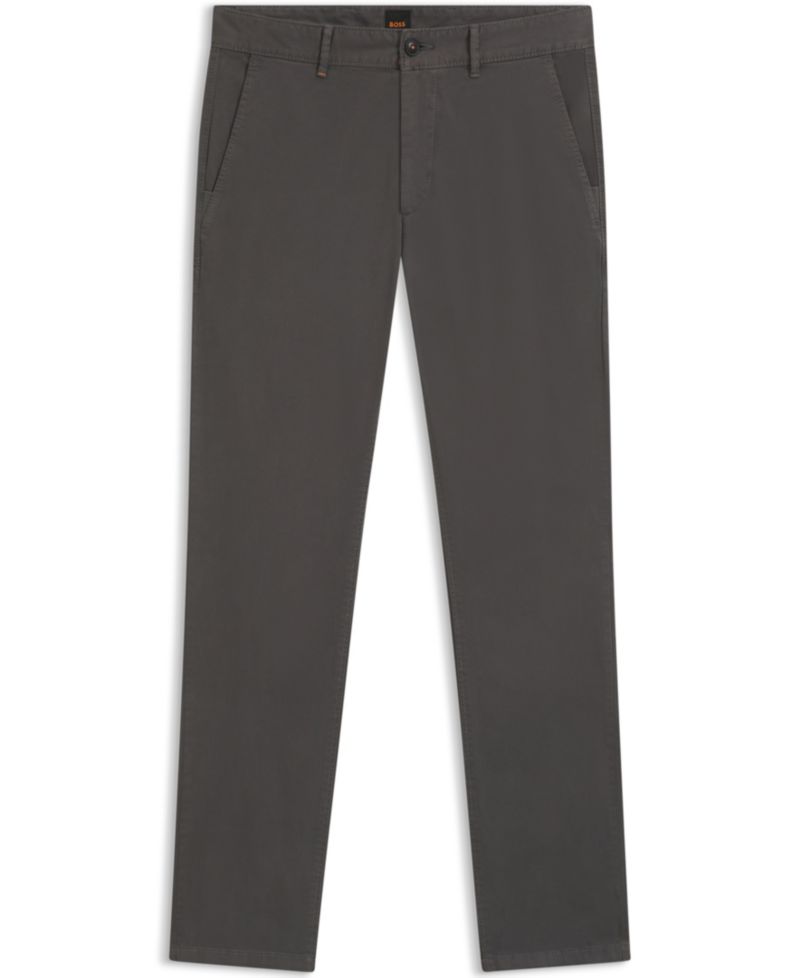 Men's Stretch-Cotton Satin Slim-Fit Chinos