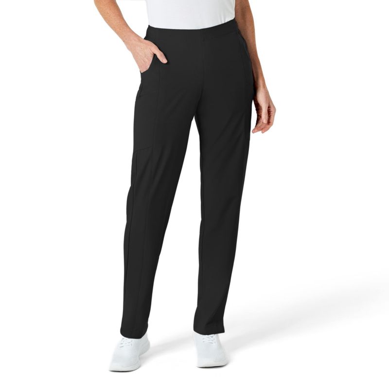 Plus Size W123 Flat Front Cargo Scrub Pant Regular