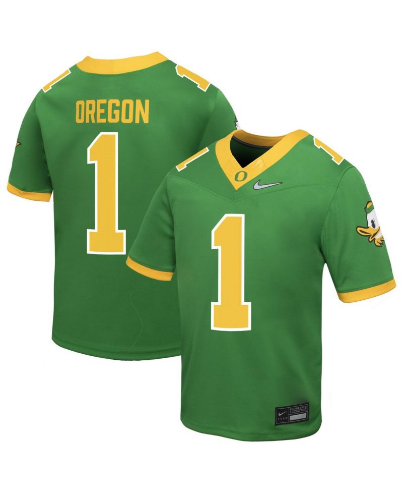 Preschool 1 Green Oregon Ducks Vapor Fusion Alternate Jersey